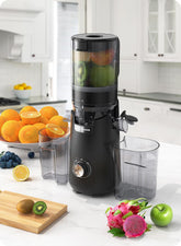 Slow Masticating Juicer 300W 5.3" Wide Chute 1.8L Auto-Feed Extractor